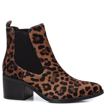 Carmela Leopard Print Ankle Boots