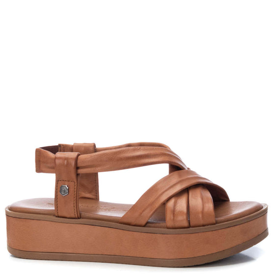 Carmela Tan Crossover Sandals 67837