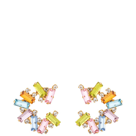 Caroline Svedbom Gold Gina Earrings - Pastel Combo