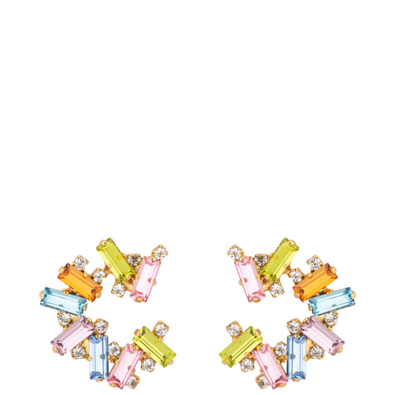 Caroline Svedbom Gold Gina Earrings - Pastel Combo