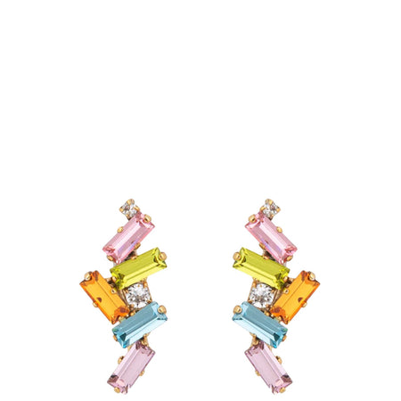 Caroline Svedbom Gold Nina Earrings - Pastel Combo