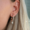 Caroline Svedbom Gold Tracy Hoop Earrings - Crystal