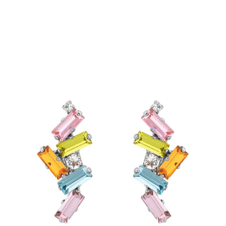 Caroline Svedbom Silver Nina Earrings - Pastel Combo