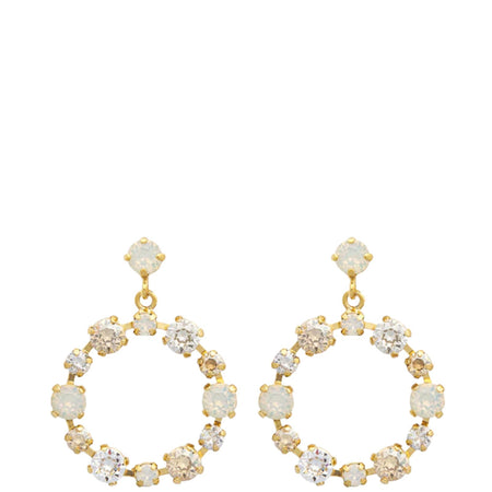 Caroline Svedbom Gold Calanthe Earrings - White Combo