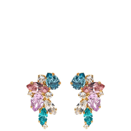 Caroline Svedbom Gold Demi Earrings - Pastel Combo