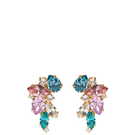 Caroline Svedbom Gold Demi Earrings - Pastel Combo