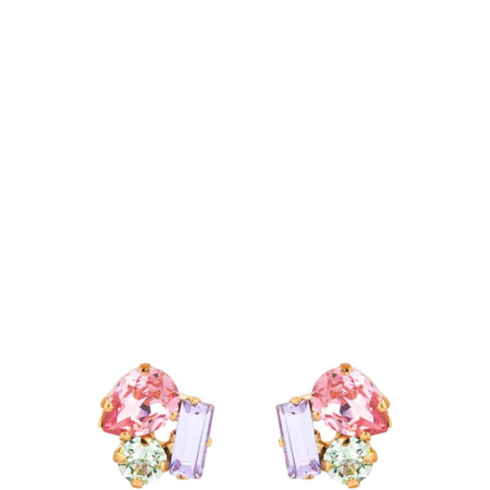 Caroline Svedbom Gold Isa Earrings - Pastel Combo