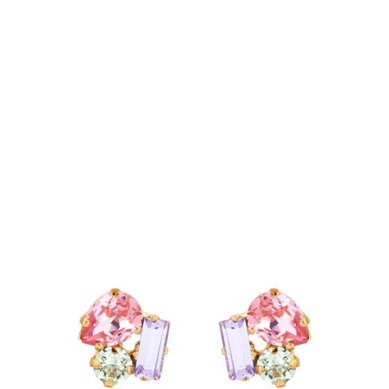 Caroline Svedbom Gold Isa Earrings - Pastel Combo