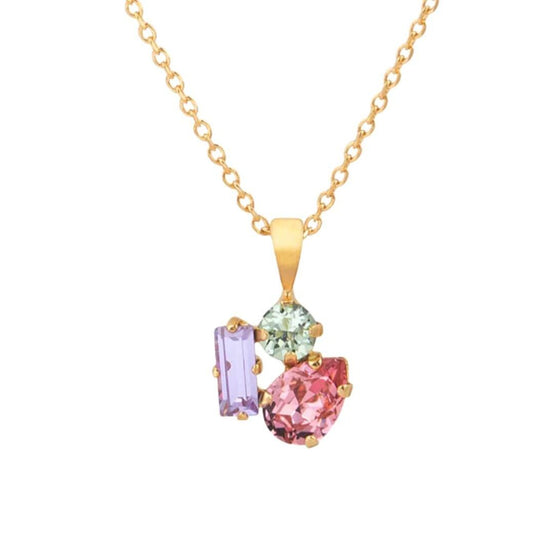 Caroline Svedbom Gold Isa Necklace - Pastel Combo