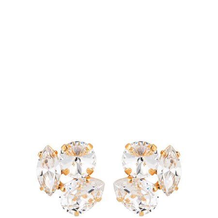 Caroline Svedbom Gold Jolie Earrings - Clear Crystal