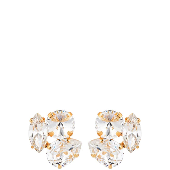 Caroline Svedbom Gold Jolie Earrings - Clear Crystal