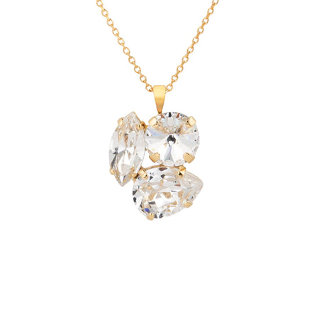 Caroline Svedbom Gold Jolie Necklace - Clear Crystal