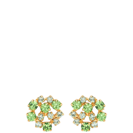 Caroline Svedbom Gold Kassandra Earrings - Green Combo