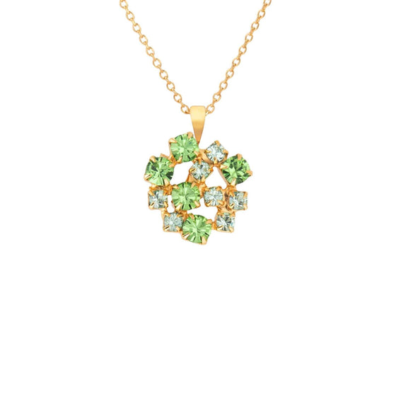 Caroline Svedbom Gold Kassandra Necklace - Green Combo