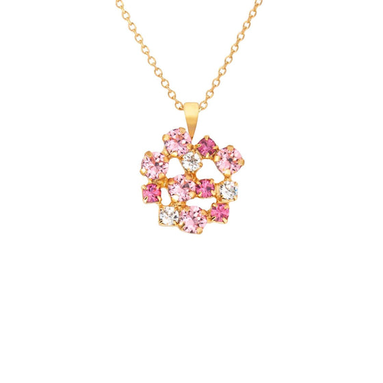 Caroline Svedbom Gold Kassandra Necklace - Pink Combo