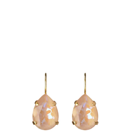 Caroline Svedbom Gold Mini Drop Clasp Earrings - Ivory Cream Delite