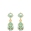 Caroline Svedbom Gold Mini Drop Earrings - Chrysolite