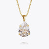 Caroline Svedbom Gold Mini Drop Necklace - Clear Crystal