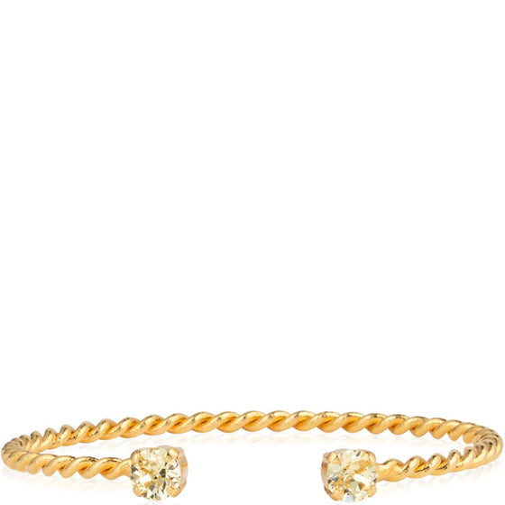 Caroline Svedbom Gold Mini Twisted Bangle - Jonquil