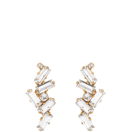 Caroline Svedbom Gold Nina Earrings - Clear Crystal