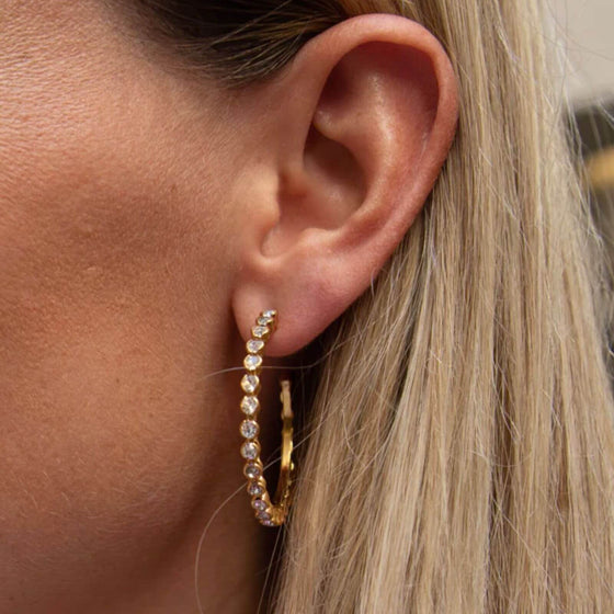 Caroline Svedbom Gold Siri Hoop Earrings