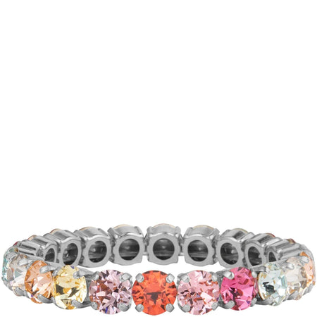 Caroline Svedbom Silver Gia Bracelet - Pastel Rainbow Combo