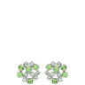 Caroline Svedbom Silver Kassandra Earrings - Green Combo