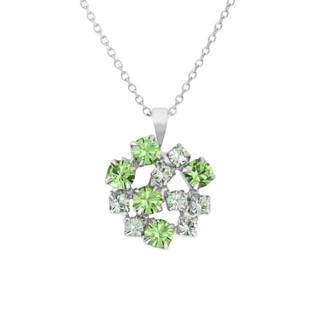 Caroline Svedbom Silver Kassandra Necklace - Green Combo