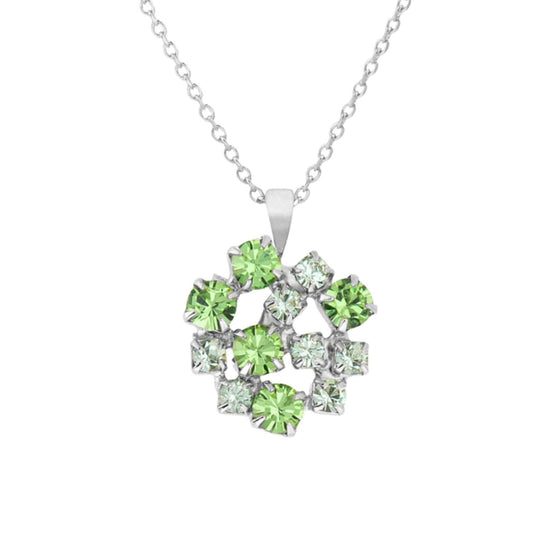 Caroline Svedbom Silver Kassandra Necklace - Green Combo