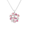 Caroline Svedbom Silver Kassandra Necklace - Pink Combo