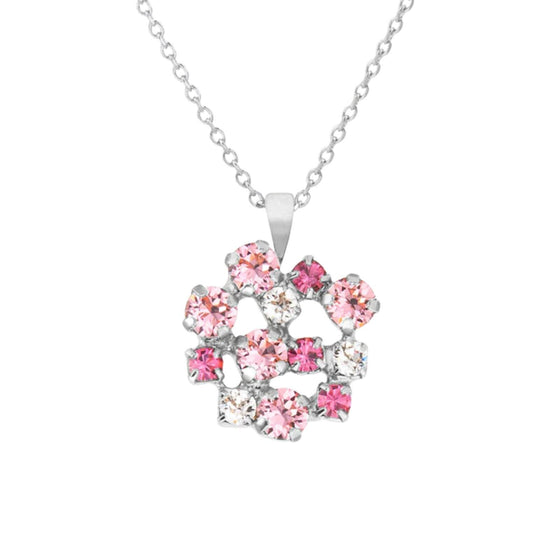 Caroline Svedbom Silver Kassandra Necklace - Pink Combo