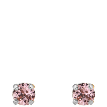 Caroline Svedbom Silver Mini Stud Earrings - Light Amethyst