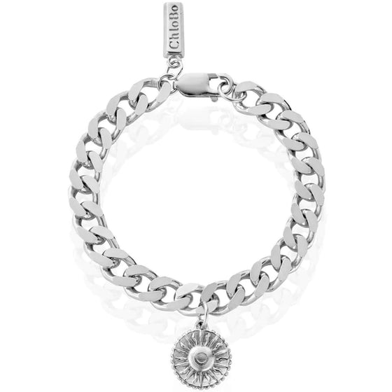 ChloBo Couture Pendant Sun Bracelet - Silver