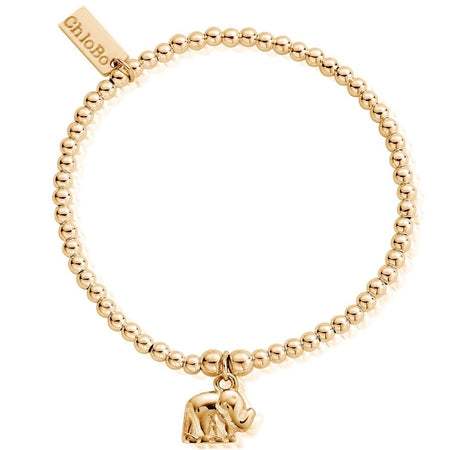 ChloBo Cuties Cute Charm Elephant Bracelet - Gold