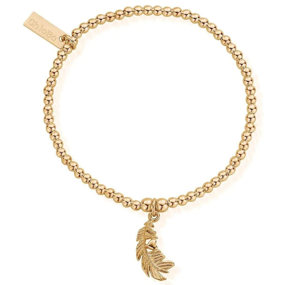 ChloBo Heart In Feather Bracelet - Gold