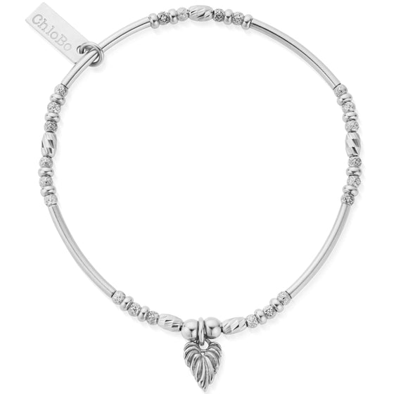 ChloBo Leaf Heart Sparkle Bracelet