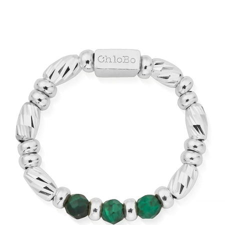 ChloBo Malachite Sparkle Ring Of Empowerment