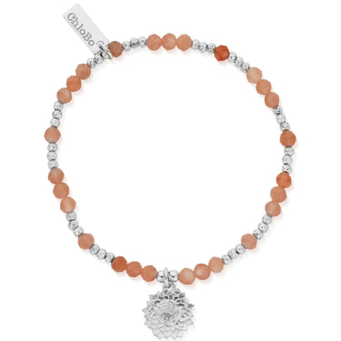 ChloBo Sunflower Peach Moonstone Bracelet