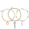 ChloBo Gold & Silver Bracelet Stack GMBSTA3IS