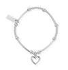 ChloBo Kids Cute Mini Open Heart Bracelet sterling silver