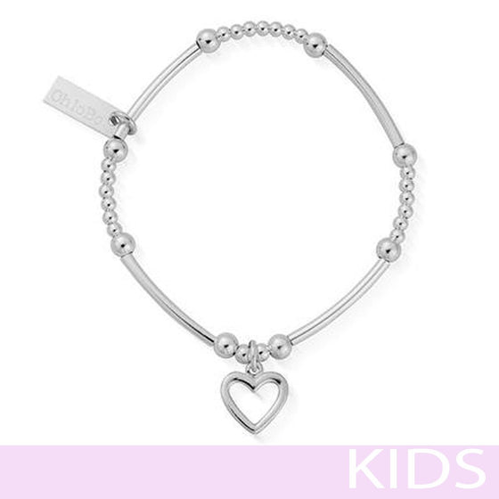 ChloBo Kids Cute Mini Open Heart Bracelet