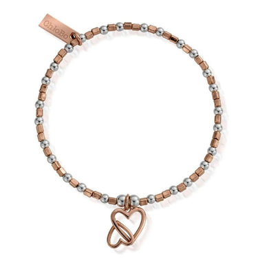 ChloBo Interlocking Love Heart Bracelet - Two Tone