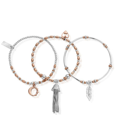 ChloBo Rose Gold & Silver Bracelet Stack