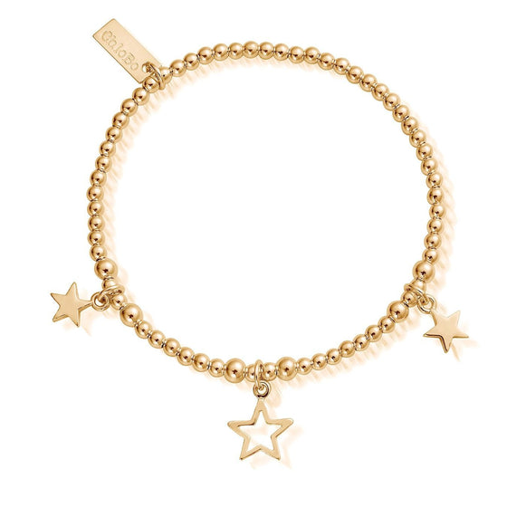 ChloBo Triple Star Bracelet - Gold