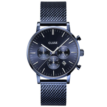 Cluse Aravis Chrono Full Blue Mesh Watch