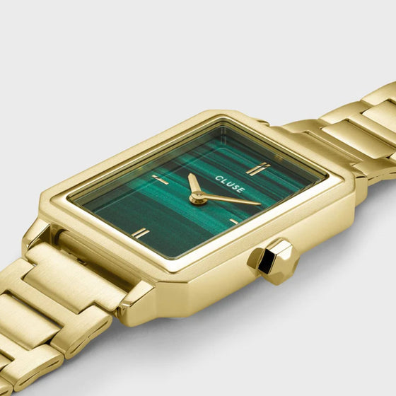 Cluse Fluette Gold Green Watch