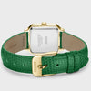 Cluse Gracieuse Petite Green Leather Strap Gold Watch