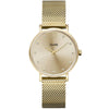 Cluse Minuit Crystal Gold Mesh Watch