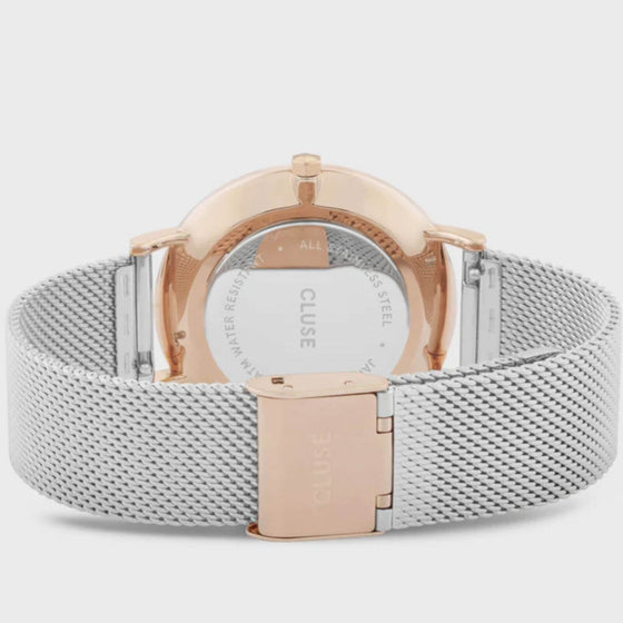 Cluse Minuit Two Tone Mesh Watch