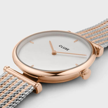 Cluse Triomphe Two Tone Mesh Watch